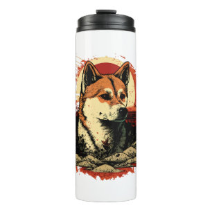 Akita Inu Dog Thermosbecher