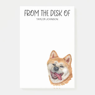 Akita-Inu-Fan Post-it Klebezettel