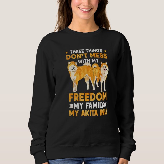 Akita Inu Freedom Family Akita Inu Sweatshirt (Vorderseite)