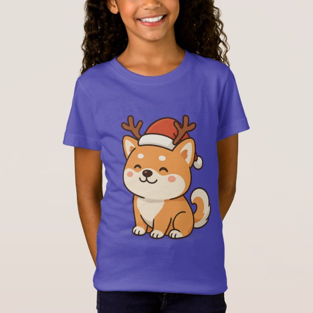 AKITA INU FUNNY CHRISTMAS T-Shirt  (Vorderseite)