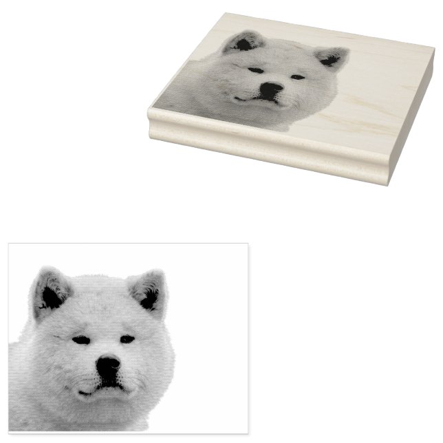 Akita Inu Gummistempel (Stempel)
