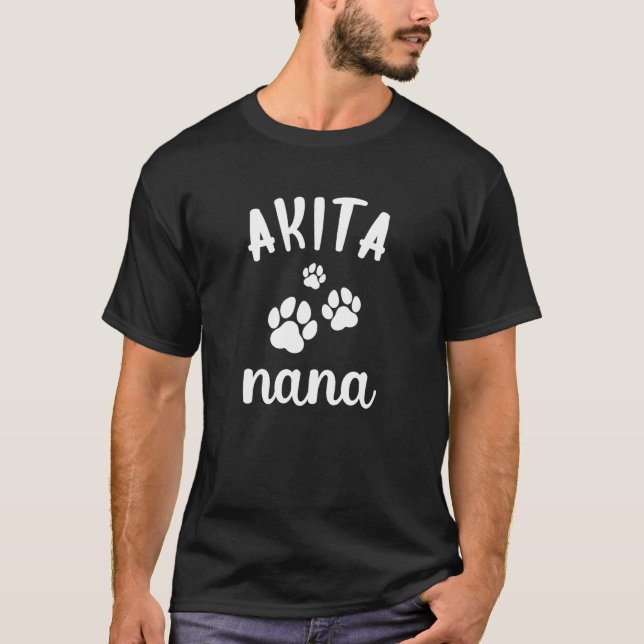 Akita Inu Nana Cute Dog T-Shirt (Vorderseite)