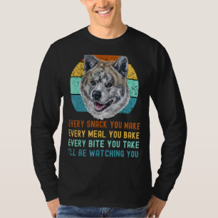 Akita Inu oder Kuma Inu Hund jeden Snack, den Sie  T-Shirt