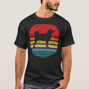 Akita Inu Retro Sonnenuntergang Hund T-Shirt