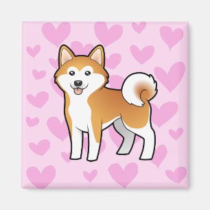 Akita Inu/Shiba Inu Liebe Magnet
