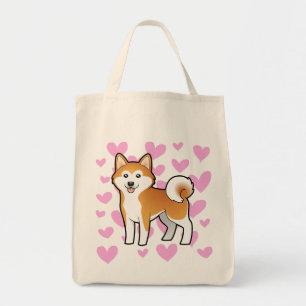 Akita Inu/Shiba Inu Liebe Tragetasche