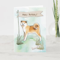 Akita Inu Zucht Hund unter Geburtstagszeichen