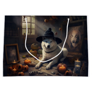 Akita Kürbisse Halloween Gruselig Große Geschenktüte