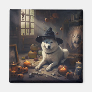 Akita Kürbisse Halloween Gruselig Magnet