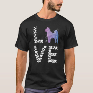 Akita Liebe Heart Shiba Inu Akita Dog Akita Inu Pu T-Shirt