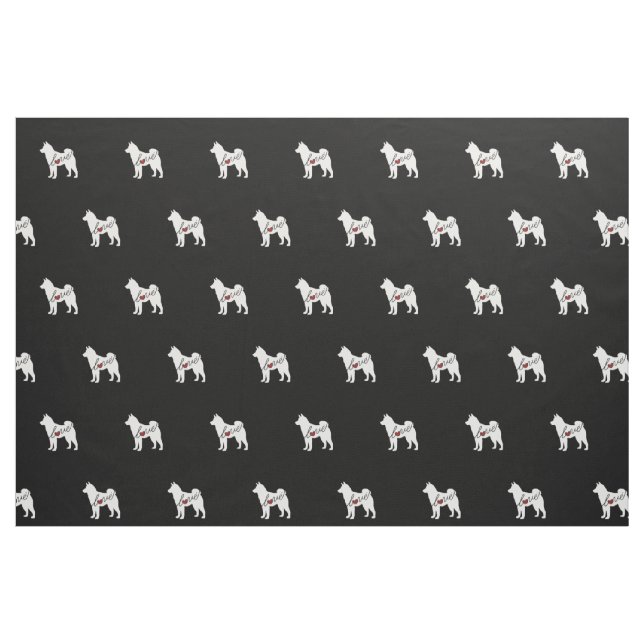 Akita-Liebe Stoff (Fat Quarter (45,7 x 55,9 cm))