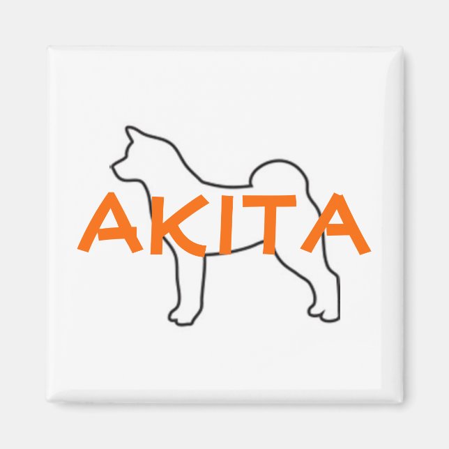 Akita-Magnet Magnet (Vorne)
