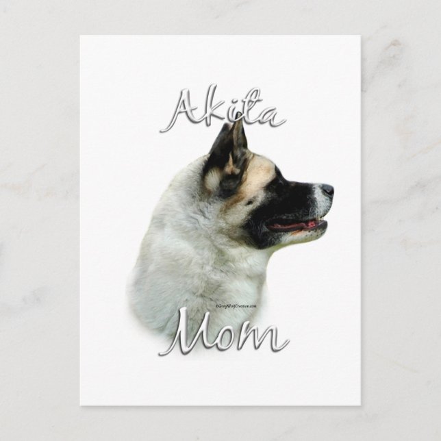 Akita Mama 2 Postkarte (Vorderseite)