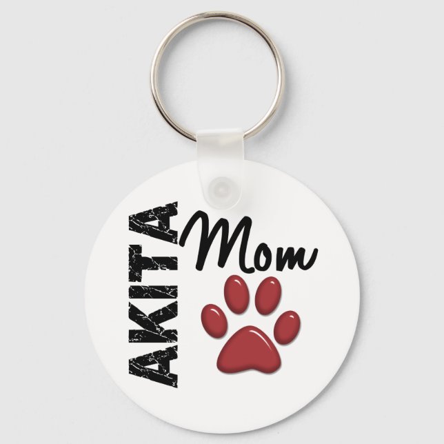 Akita Mama 2 Schlüsselanhänger (Vorderseite)