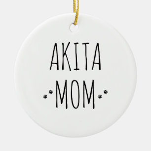 Akita Mama Keramik Ornament