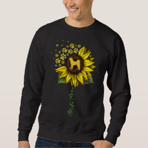 Akita Mama Sunflower Akita Inu Lover gibt Dog Mama Sweatshirt