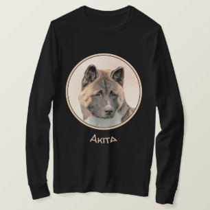 Akita Painting - Niedliche Hundekunst T-Shirt