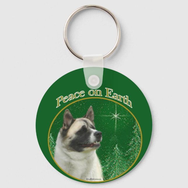 Akita Peace Schlüsselanhänger (Vorderseite)