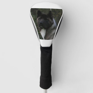 Akita Pinto schwarze Maske Golf Headcover