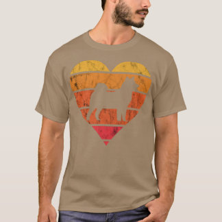 Akita Puppy Retro Vintag Heart Akita Inu Akita Do T-Shirt