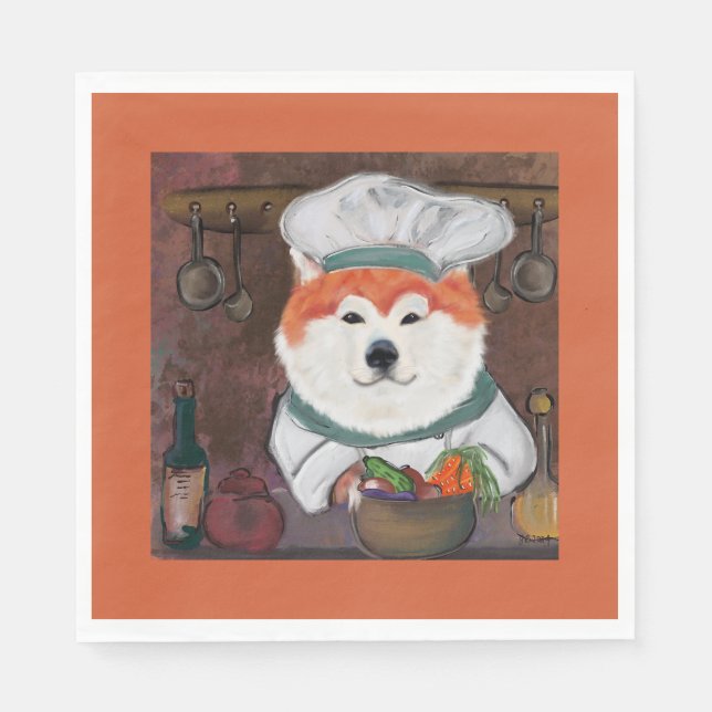 Akita Serviette (Vorderseite)