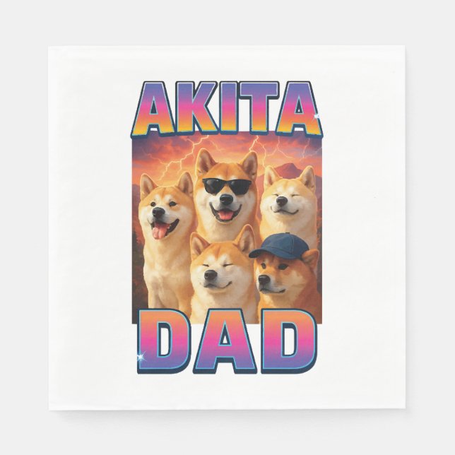 Akita Serviette (Vorderseite)