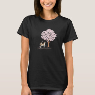 Akita Shiba Inu Hund Japanische Kirschblüte Sakura T-Shirt