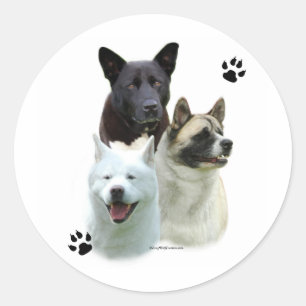 Akita Trio - Aufkleber