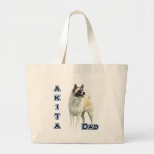 Akita Vater 4 Jumbo Stoffbeutel