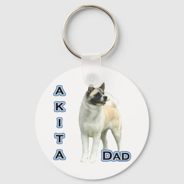 Akita Vater 4 - Schlüsselanhänger (Vorderseite)
