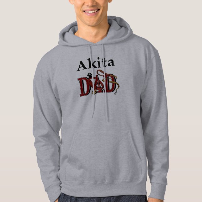 Akita Vater Apparel Geschenke Hoodie (Vorderseite)