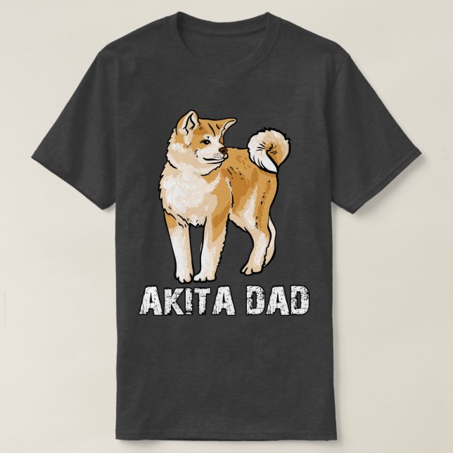 Akita Vater T-Shirt (Design vorne)