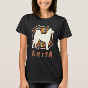 Akita Vintage Classic Retro Hunde Liebe T-Shirt