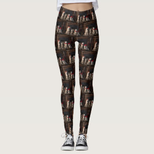Akita von der Feuerstelle Weihnachten Leggings