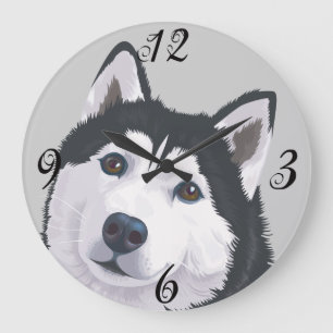 Akita Wall Clock Große Wanduhr