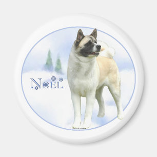 Akita Weihnachten Magnet