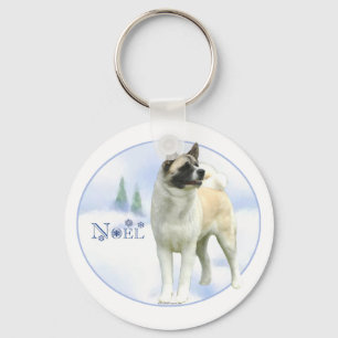 Akita Weihnachten Schlüsselanhänger
