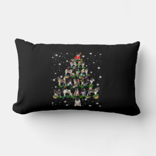Akita Weihnachtsbaum bedeckt von Flashli Lendenkissen