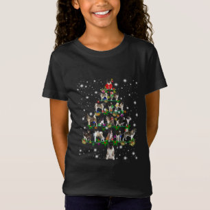 Akita Weihnachtsbaum bedeckt von Flashli T-Shirt