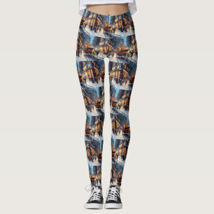 Akita Weihnachtsfeiertage Leggings