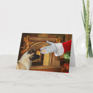 Akita-Weihnachtsfeiertags-Karte Feiertagskarte