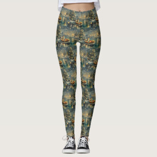 Akita Weihnachtsfest Reise Leggings