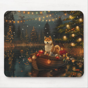 Akita Weihnachtsfestreise Mousepad
