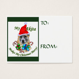 Akita Weihnachtsgeschenke Name Tags