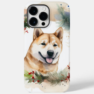 Akita Weihnachtskranz Festlicher Hund Case-Mate iPhone 14 Pro Max Hülle