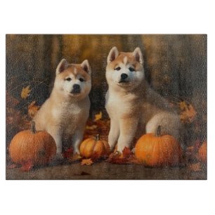 Akita Welppy Autumn Delight Pumpkin Schneidebrett