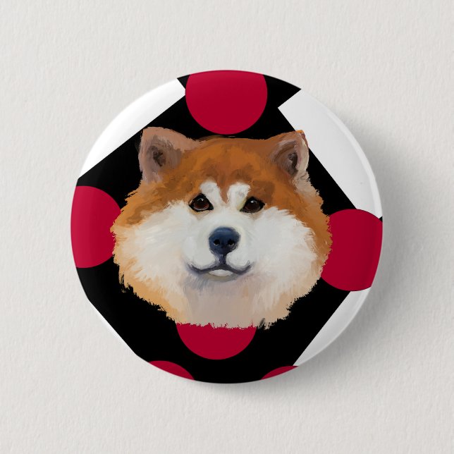 Akitas Button (Vorderseite)