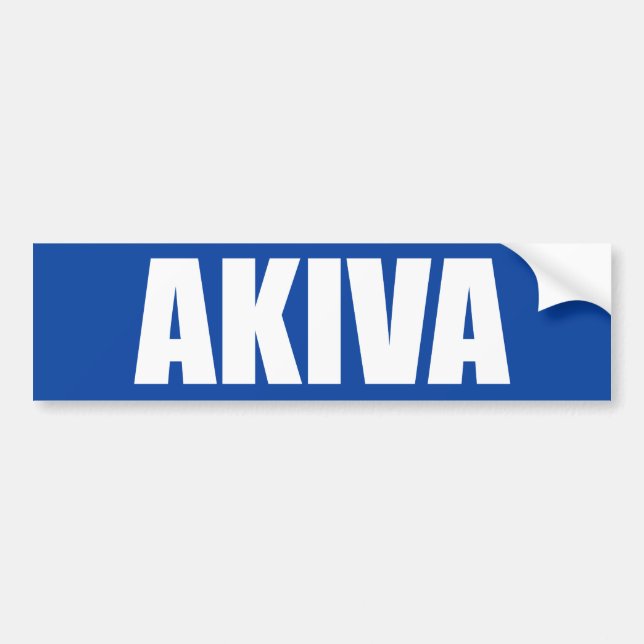 Akiva Autoaufkleber (Vorne)