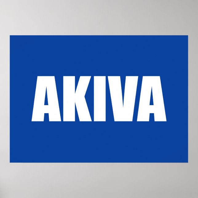 Akiva Poster (Vorne)
