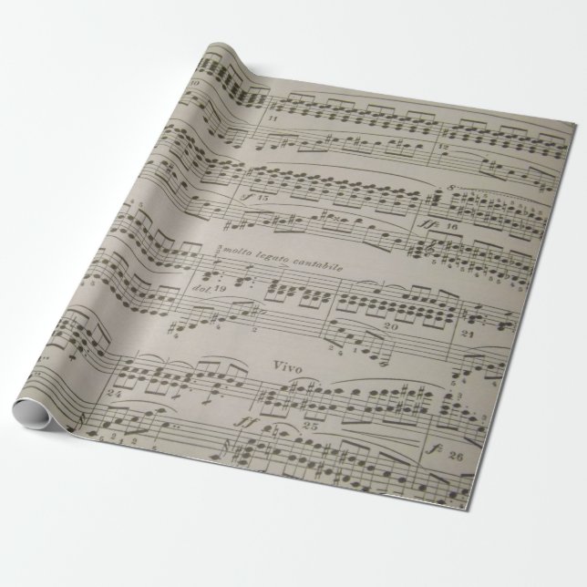 Akkorde und Arpeggios Geschenkpapier (Ungerollt)